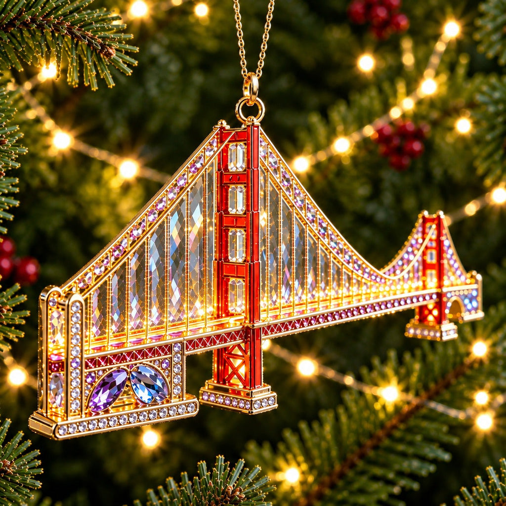 USA Landmark Christmas Ornaments