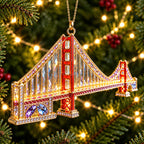 USA Landmark Christmas Ornaments
