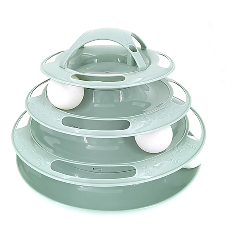 Cat Toy Tower with Tracks