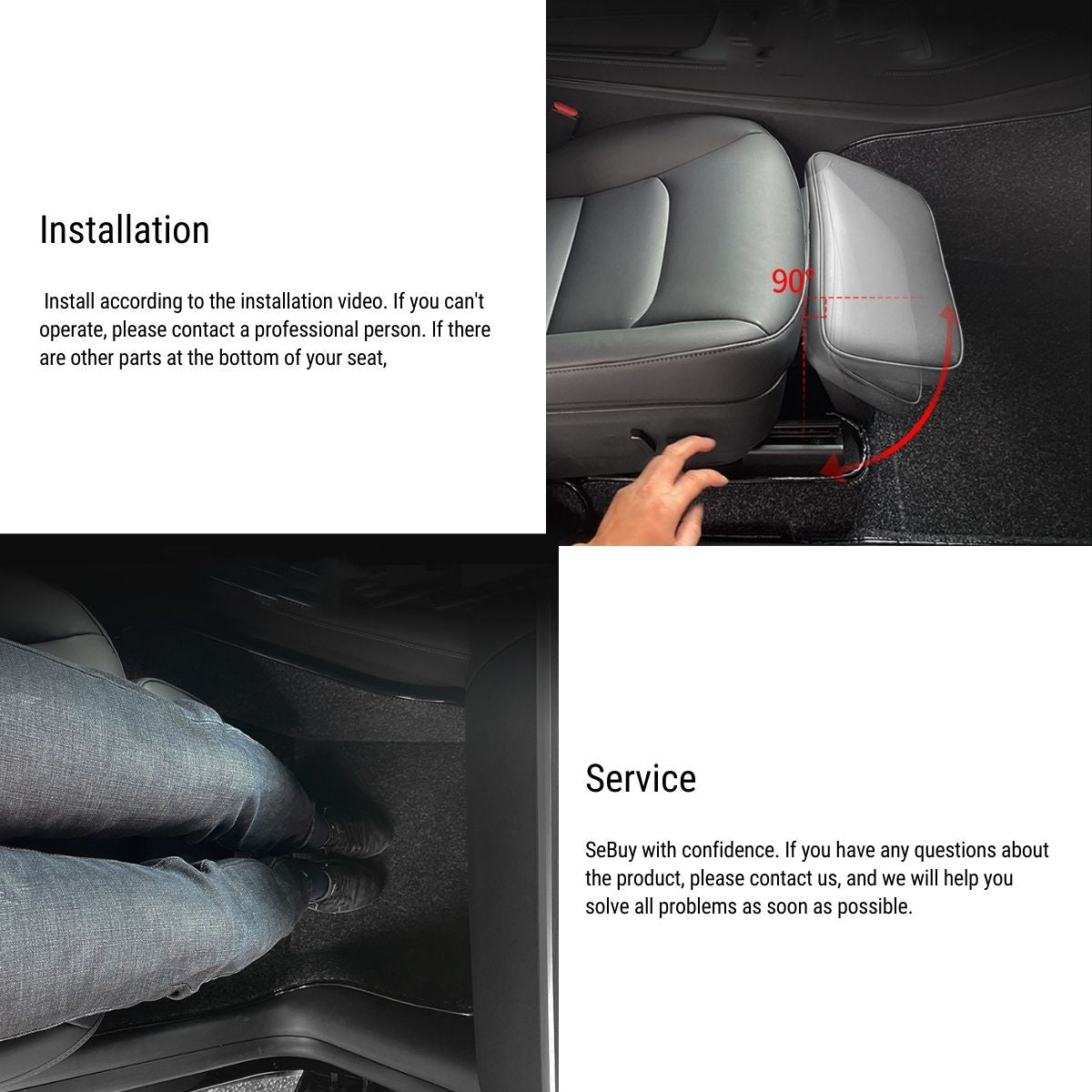 Bundle Save $100: Co-Pilot Electric Adjustable Leg Rest + Raised Armrest Cover + Neck & Lumbar Support Pillow