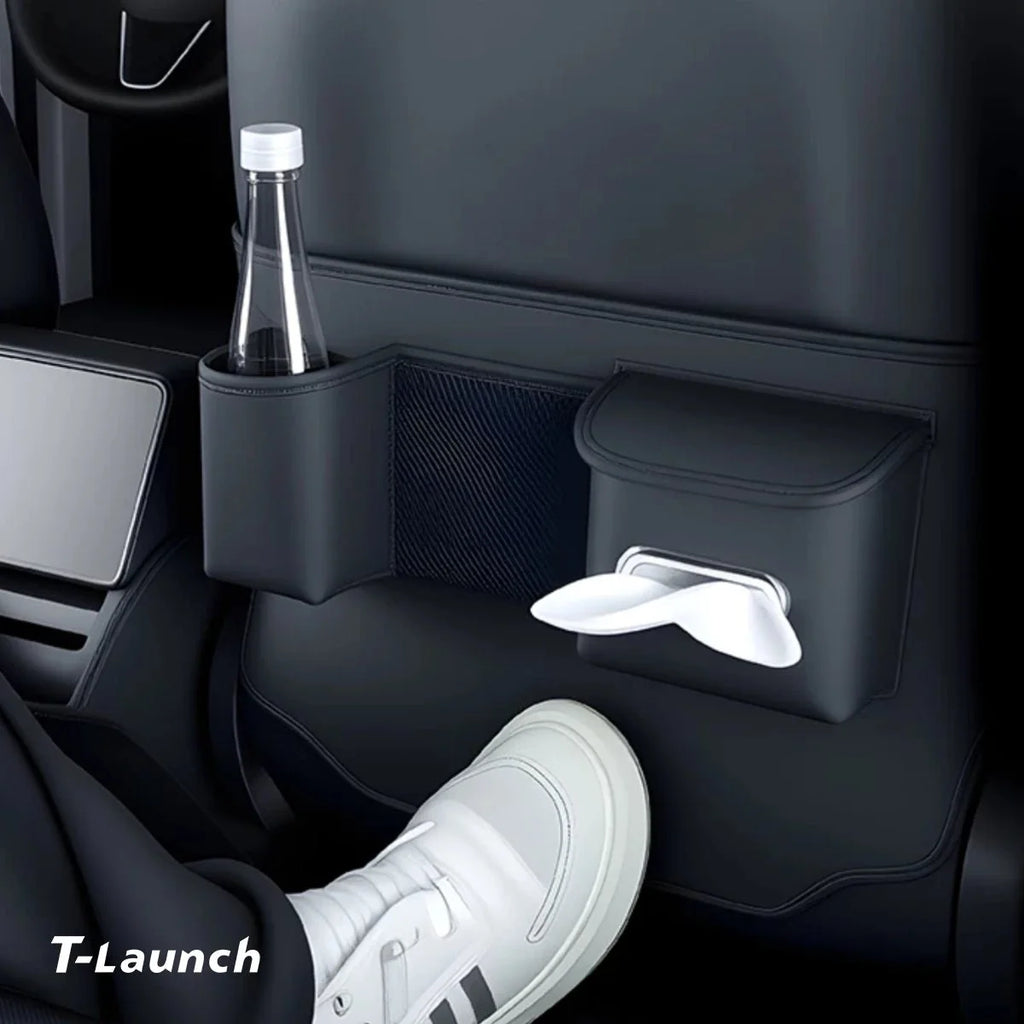 Nappa Leather Interior Anti-Kick Protection Mats for Tesla Model 3 Highland 2024+