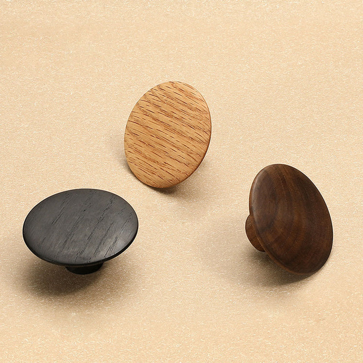 Organic Modern Natural Walnut Wood Cabinet Handles