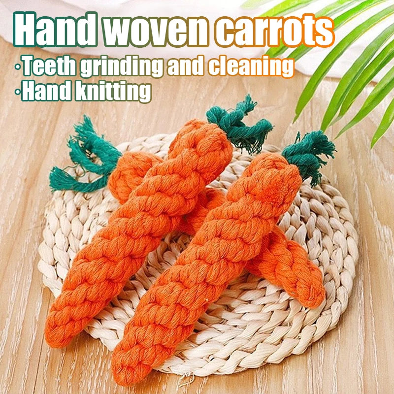 Carrot Rope Dog Chew Toy