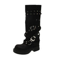 Astrid Long Riveted Boots