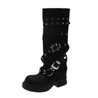 Astrid Long Riveted Boots