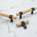 Vintage Walnut Wood Cabinet Pulls
