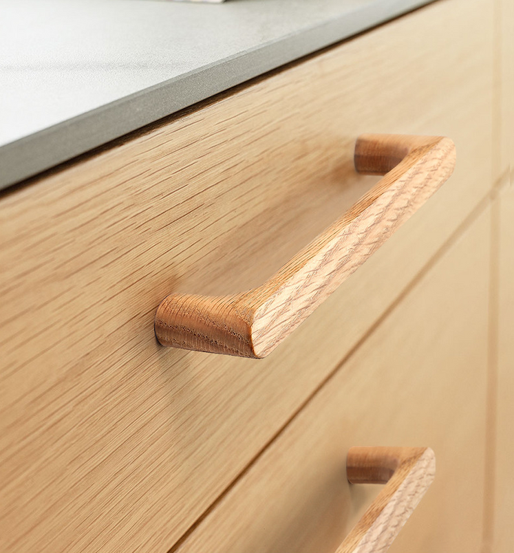 Organic Modern Natural Walnut Wood Cabinet Handles