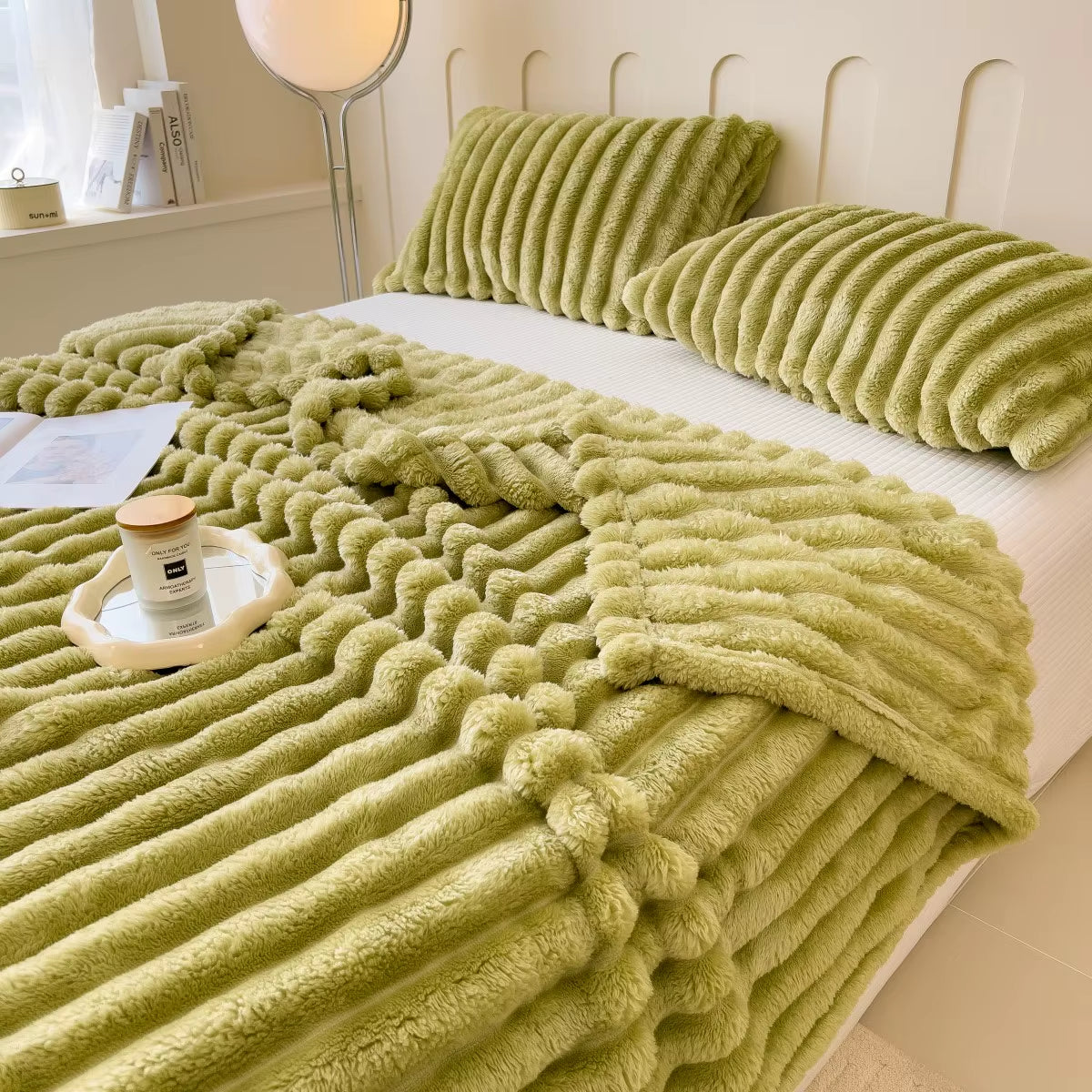 Cozy Striped Throw Blanket