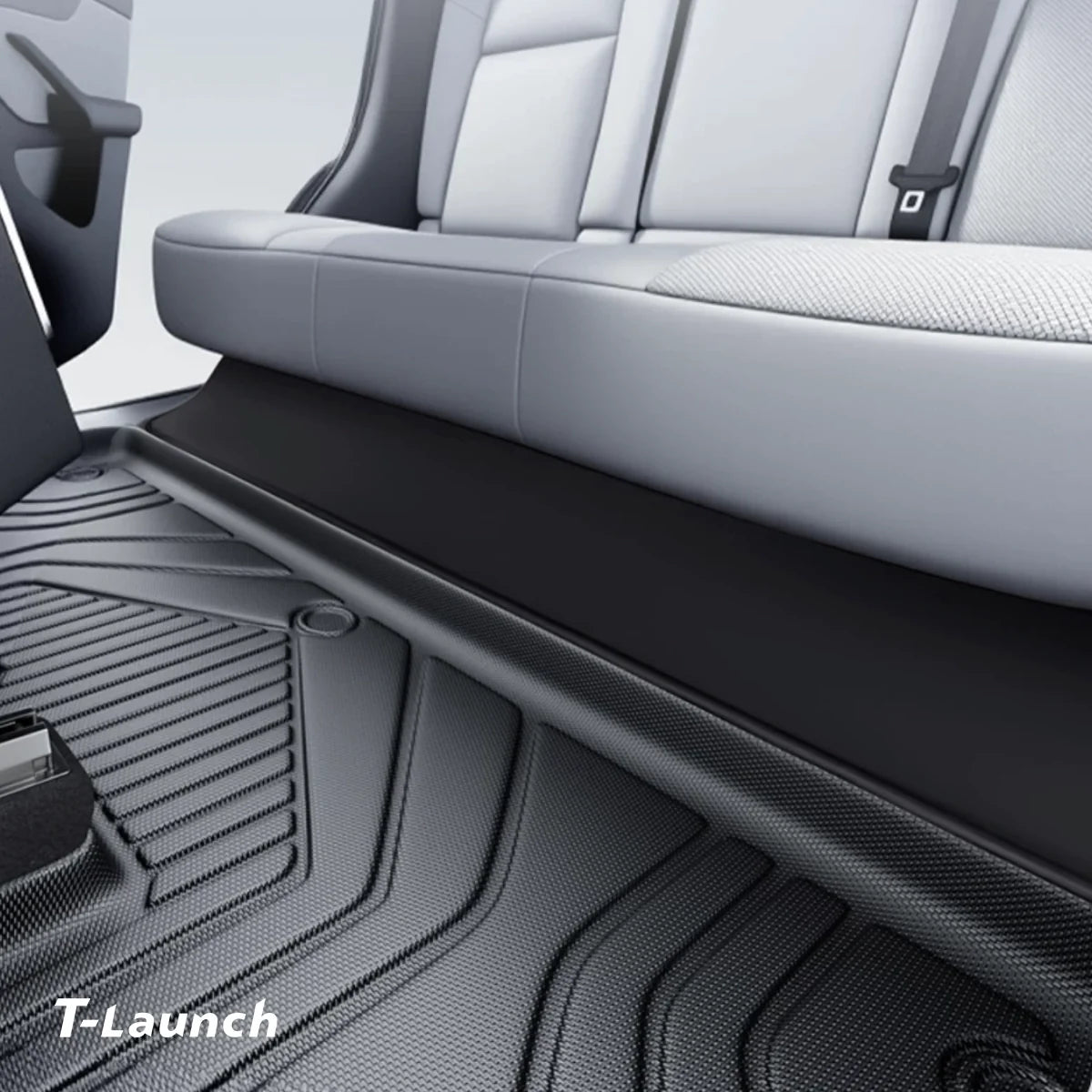 Nappa Leather Interior Anti-Kick Protection Mats for Tesla Model 3 Highland 2024+