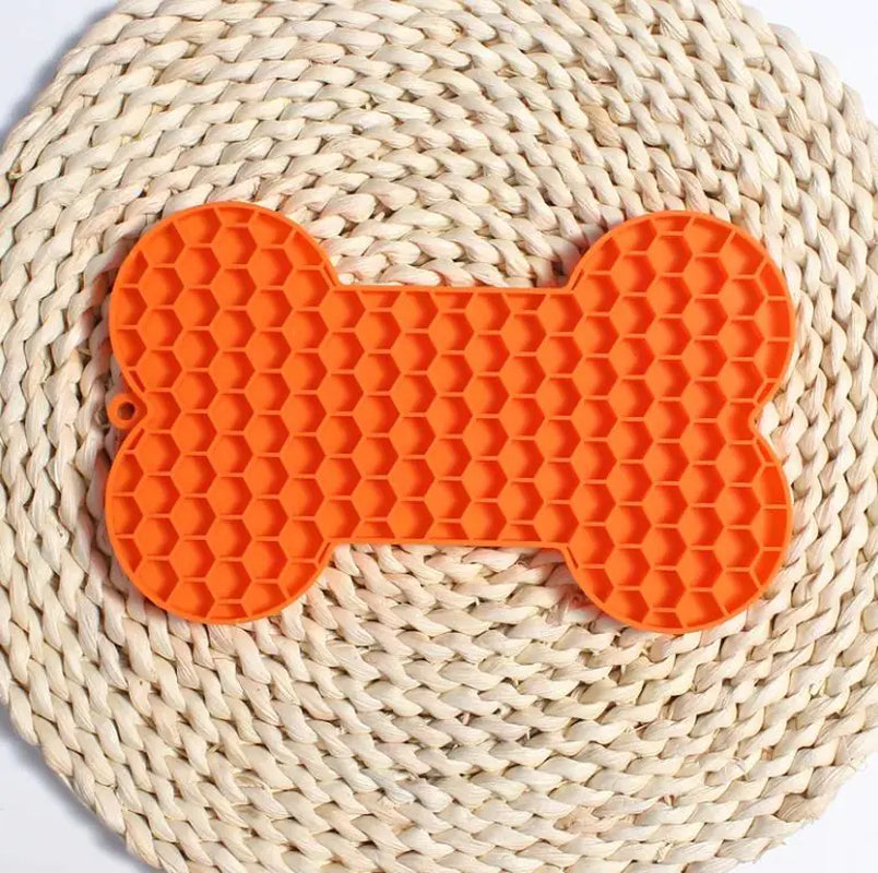 Bone Silicone Dog Lick Mat