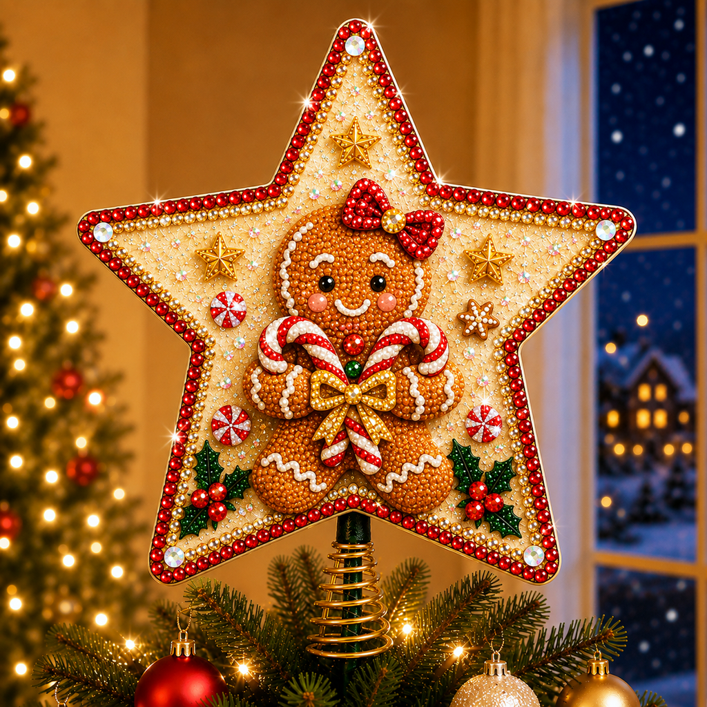 DIY Sparkling Christmas Star Tree Topper Kit