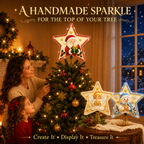 DIY Sparkling Christmas Star Tree Topper Kit