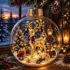 Glowing Christmas Diorama Ornament
