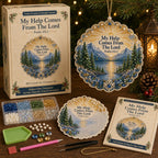 Beginner-Friendly Scripture Pearl Diamond Art Ornament DIY Kit