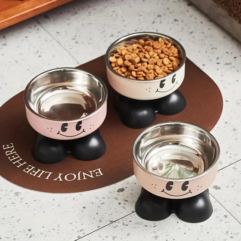 Elevated Stainless Steel Pet Bowl Set