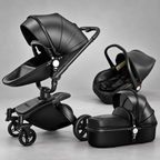 360 Degree Rotation Baby Stroller 3 in 1 with Car Seat