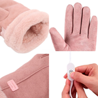 Miroken | Heated Gloves for Women UK – Ladies Thermal Waterproof Winter Gloves with Touch Screen & USB Rechargeable Warm Design