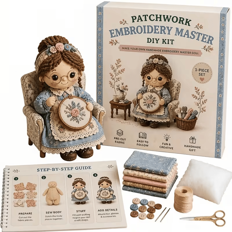Handmade Patchwork Doll DIY Kit