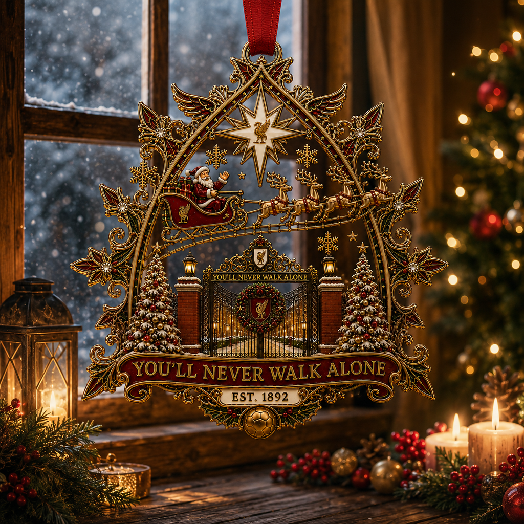 YOU’LL NEVER WALK ALONE Christmas Gate Keepsake Ornament
