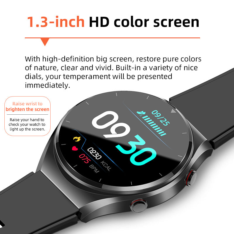 Miroken | One-Click Blood Sugar|Blood Glucose Blood Pressure ECG|ECG HRV Heart Rate Monitor Health Smart Watch