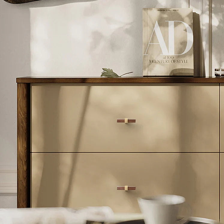 Architectural Square Walnut Wood Cabinet Pulls