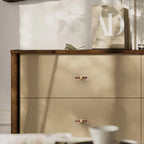 Architectural Square Walnut Wood Cabinet Pulls