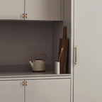 Architectural Square Walnut Wood Cabinet Pulls