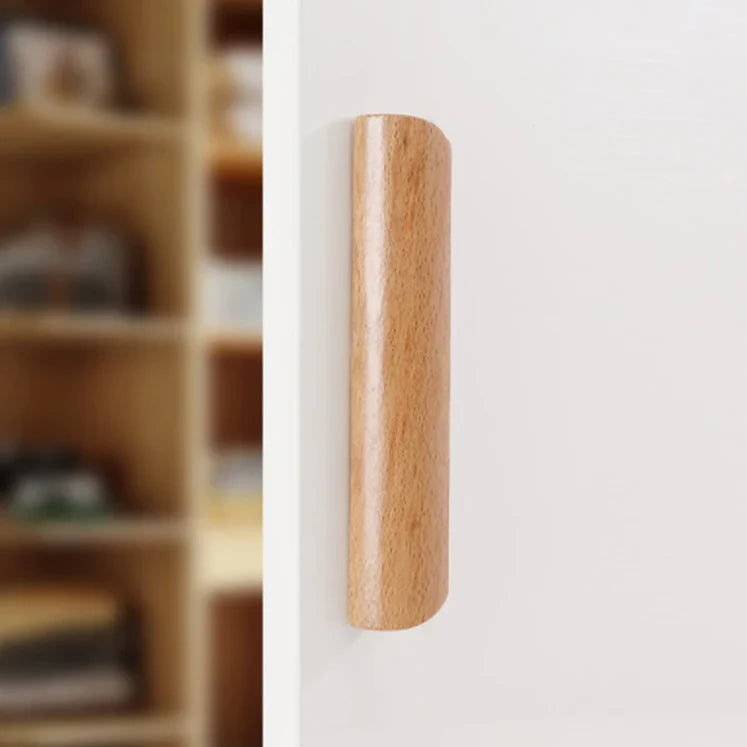 Modern Solid Wood Finger Edge Pulls for Cabinets and Drawers