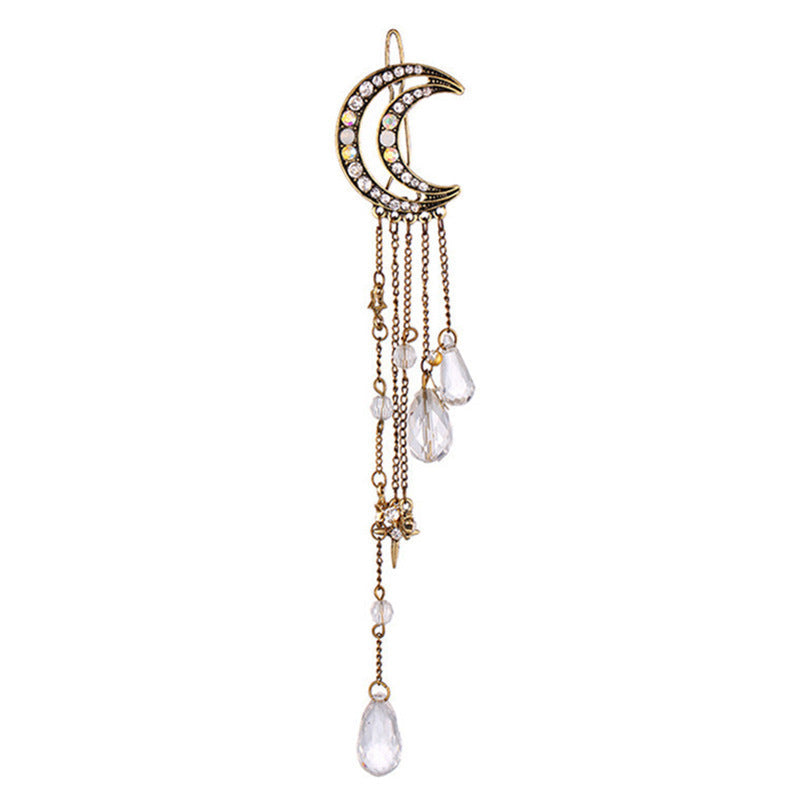 1Celestial Moon-Inspired Dangle Brooch Miroken