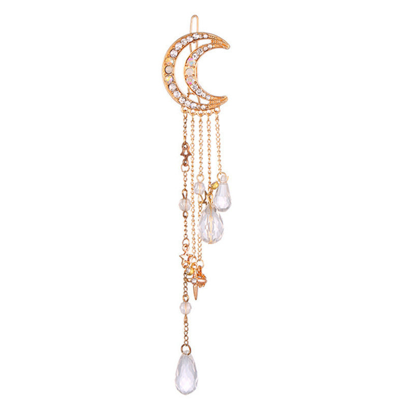 1Celestial Moon-Inspired Dangle Brooch Miroken