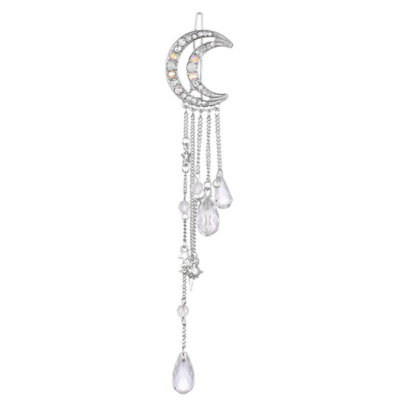 1Celestial Moon-Inspired Dangle Brooch Miroken