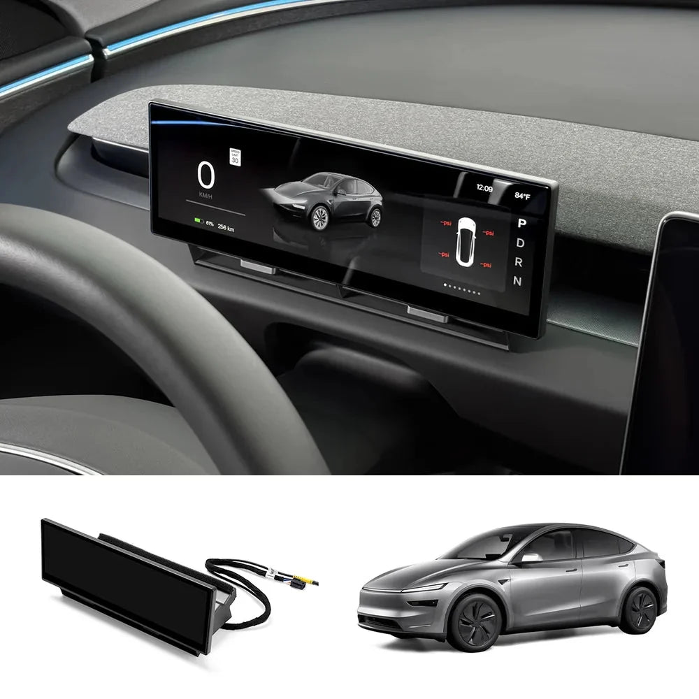 10.88" Large Instrument Cluster Head Up Display for Tesla Model 3/Y/Cybertruck