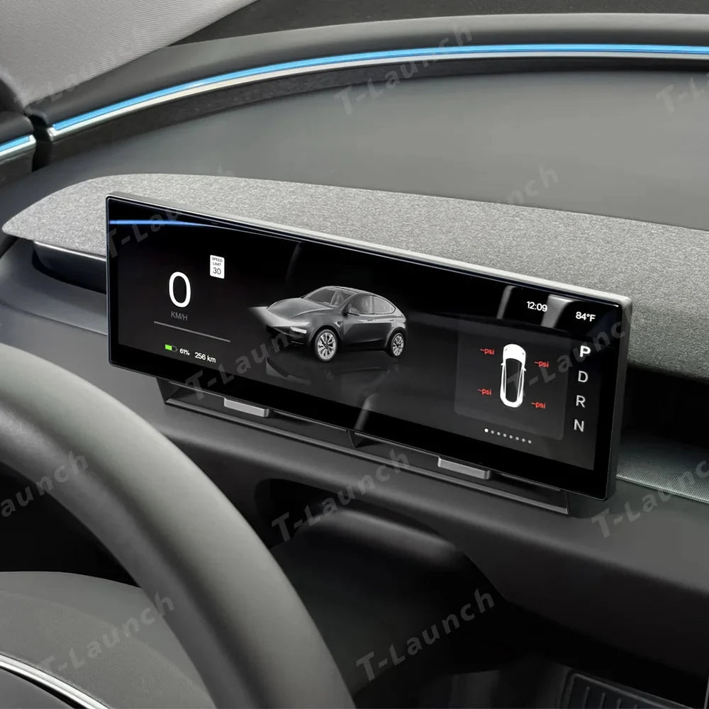 10.88" Large Instrument Cluster Head Up Display for Tesla Model 3/Y/Cybertruck