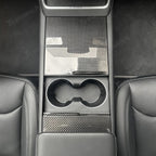 [Real Carbon Fiber] Center Console Panel Cover for Tesla Model YL 2026+