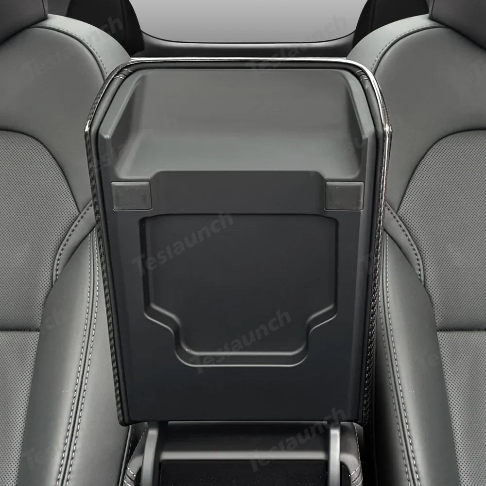 [Real Carbon Fiber] Armrest Cover for Tesla Model Y L 2026+