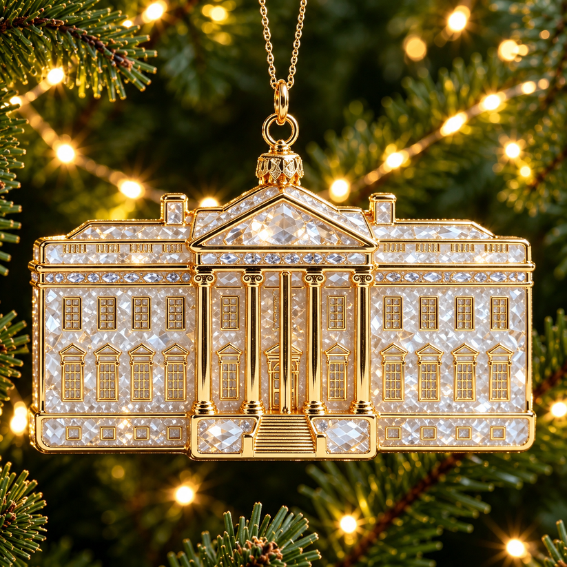 USA Landmark Christmas Ornaments