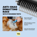 2-in-1 Dog Deshedding Brush & Rake