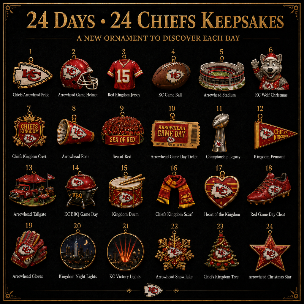 Chiefs Kingdom Football Christmas Advent Calendar