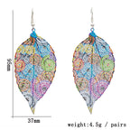 1Artistic Leaf-Inspired Dangle Earrings Miroken