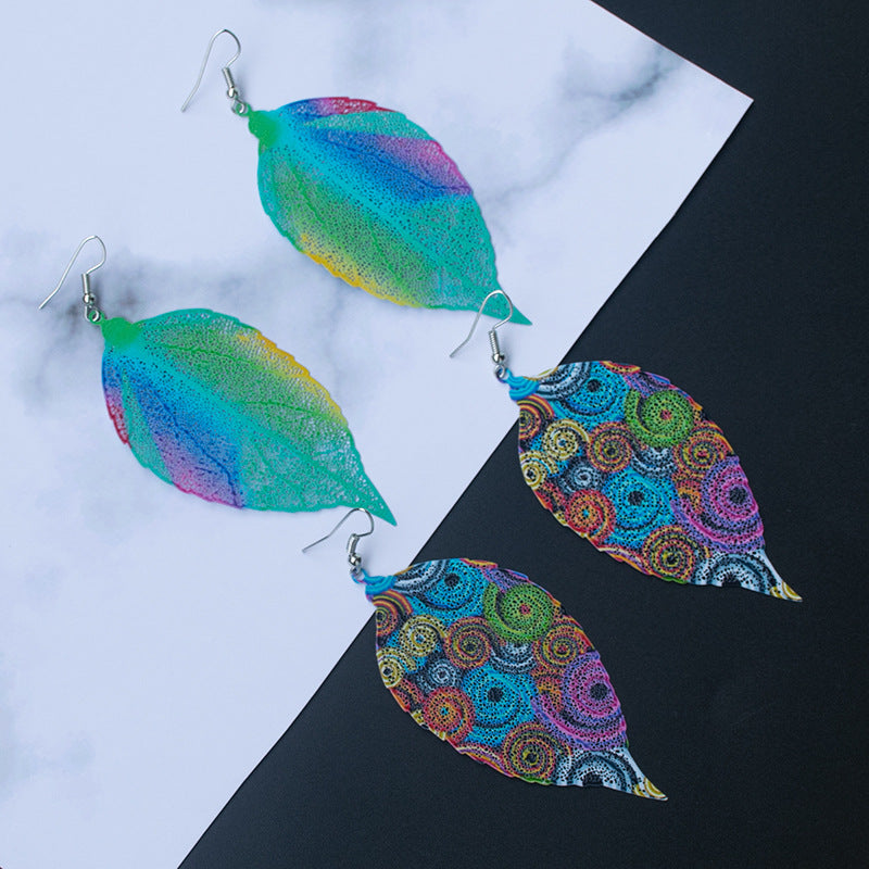 1Artistic Leaf-Inspired Dangle Earrings Miroken