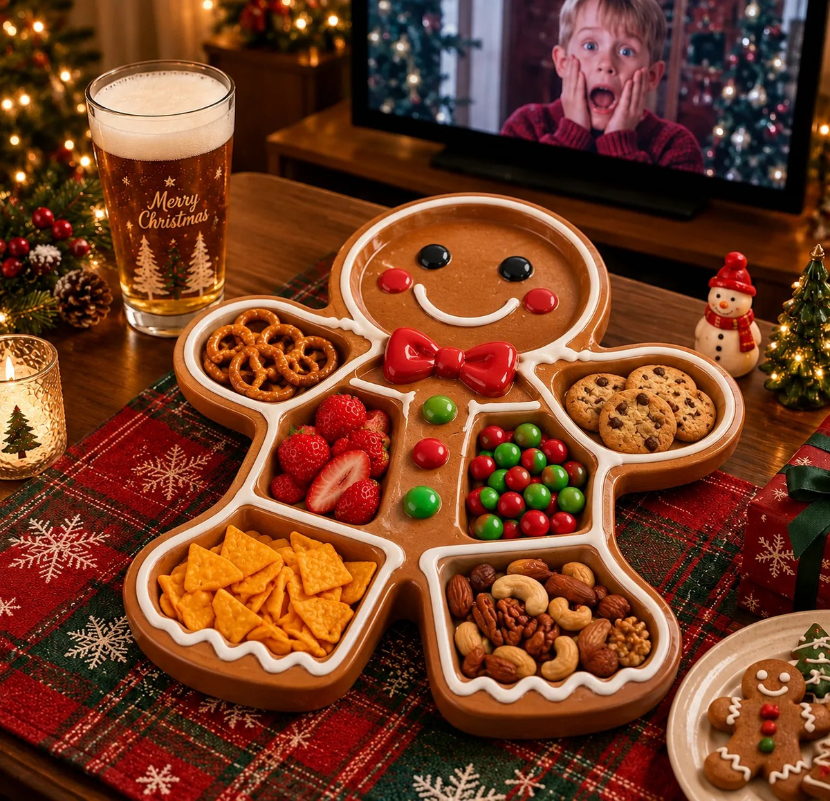 Christmas Snack Serving Tray