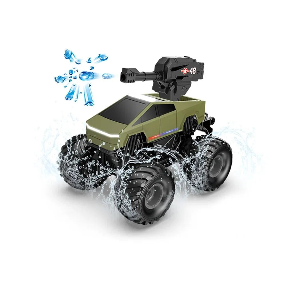 1:20 Scale Cybertruck-Inspired Amphibious RC Toy Car — 4WD Off-Road All-Terrain Truck