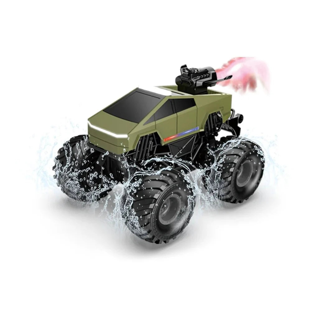 1:20 Scale Cybertruck-Inspired Amphibious RC Toy Car — 4WD Off-Road All-Terrain Truck