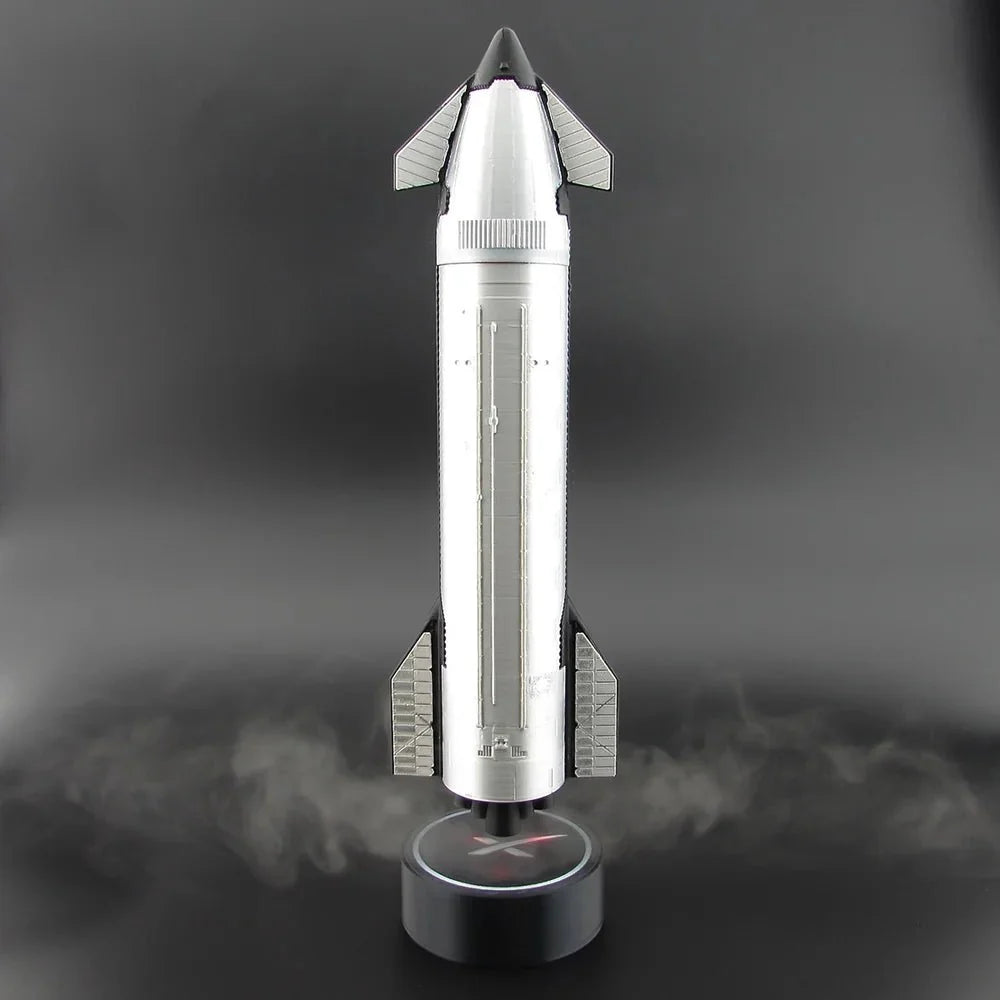 1:200 SpaceX Starship Rocket Model with LED Mist Flame Effect & Humidifier Function