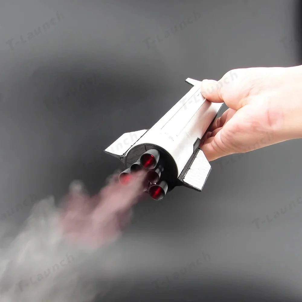1:200 SpaceX Starship Rocket Model with LED Mist Flame Effect & Humidifier Function