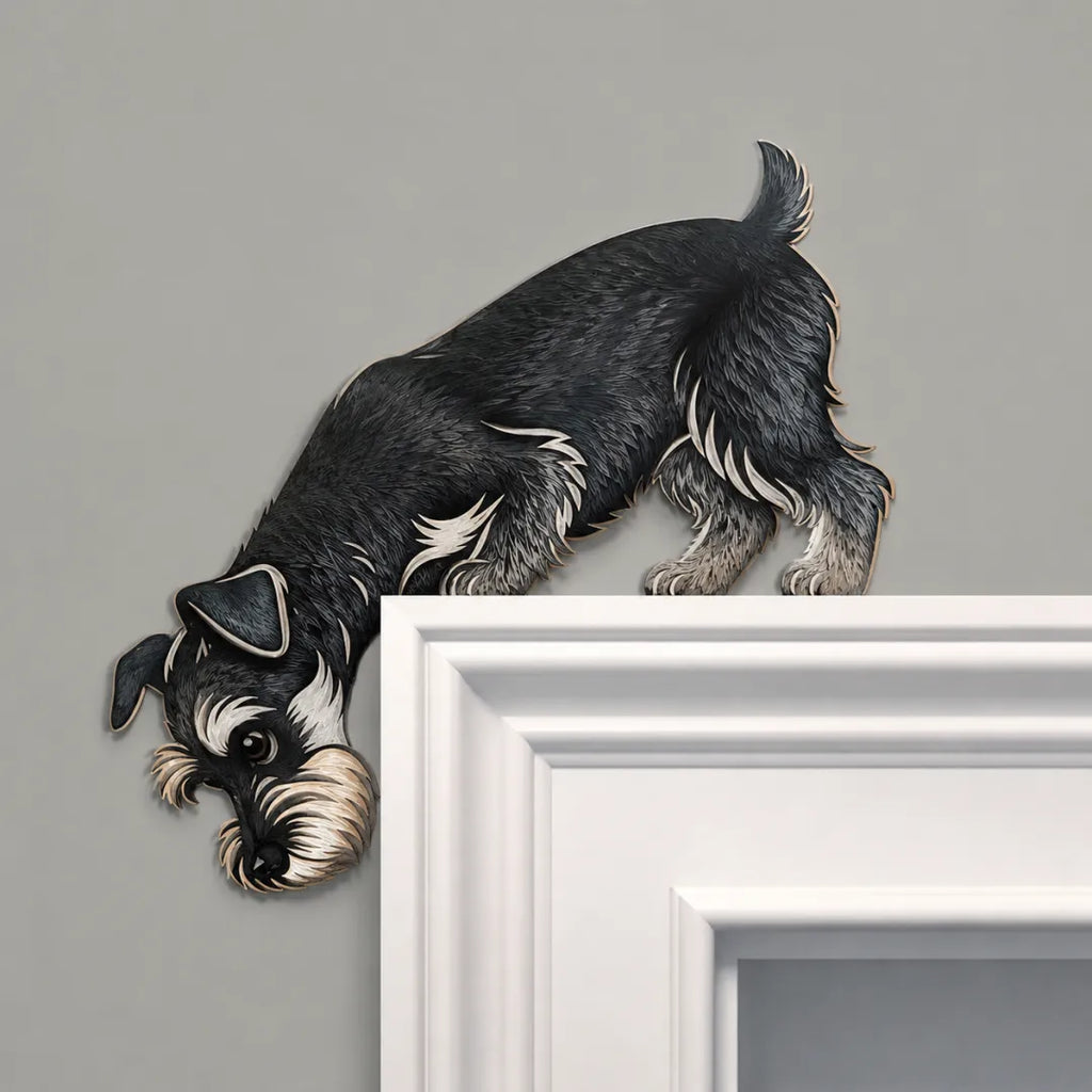 Peeking Pup Doorway Topper