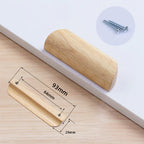 Modern Solid Wood Finger Edge Pulls for Cabinets and Drawers