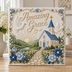 Beginner-Friendly Sacred Hymn Pearl Art Kit Collection | Luxury Christian Hymn Artwork with Scratch-Resistant Non-Fading Pearl Beads DIY Faith-Inspired Decor