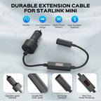 12V to 24V DC Step Up Converter with 60W Car Cigarette Lighter Adapter for Starlink Mini