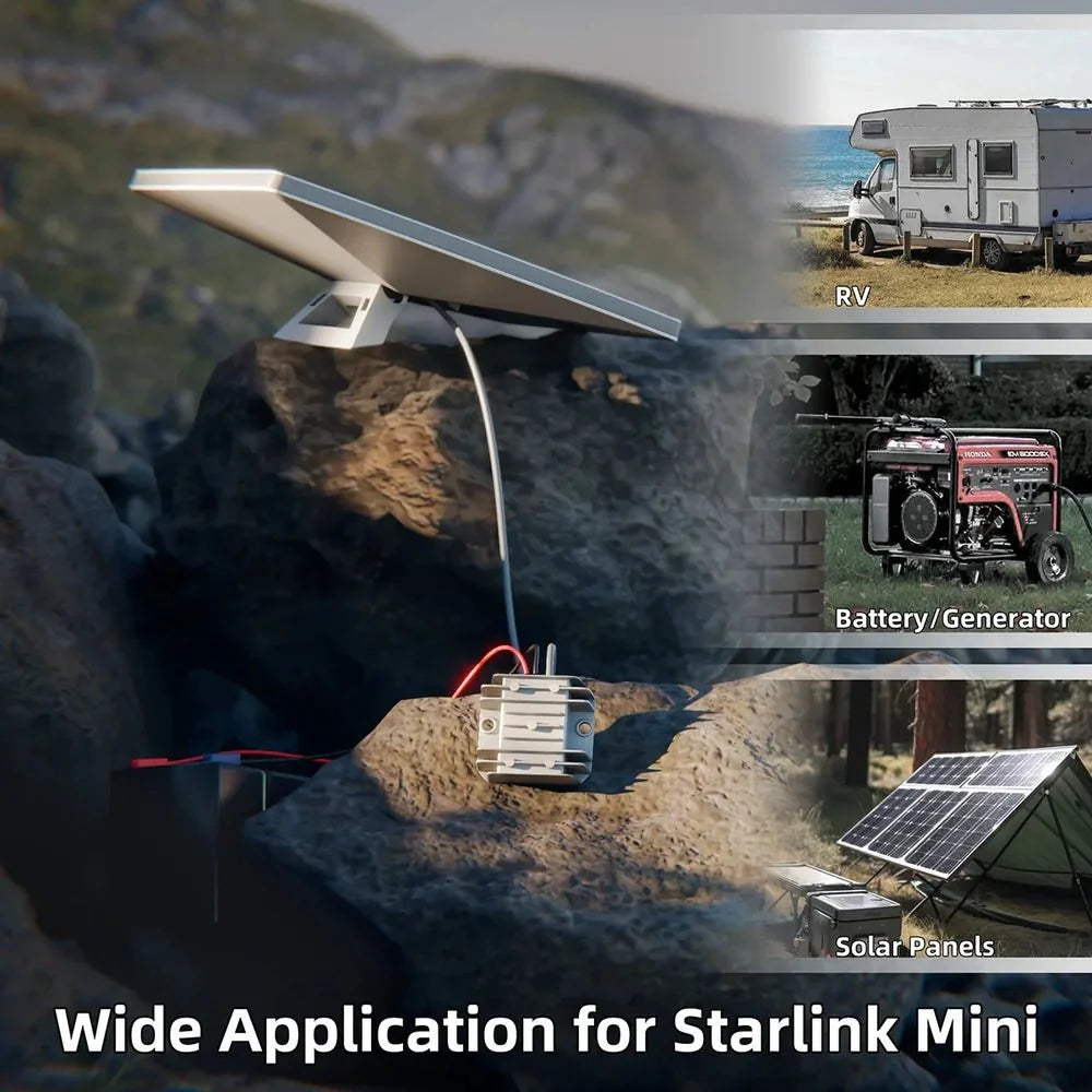 12V/24V to 30V Power Supply Adapter with DC Plug for Starlink Mini